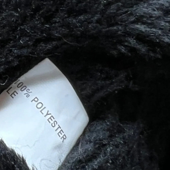 INC International Concepts Winter Boots Women Size 6 Tweed Faux Fur Lined Black - Picture 11 of 12